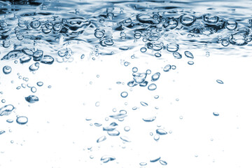 Bubbles blue background