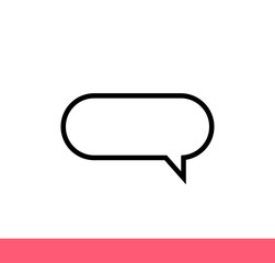 Messages Bubble. Speech Bubble Icon. Flat Message Bubble. Speech Icons.	