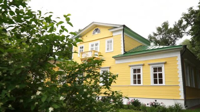 The village of Bol'shoye Boldino, Russia 08.25.2020. House-museum of Alexander Pushkin. Manor. Family estate.