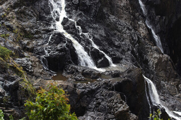waterfall in the mountains