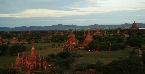 Sunrise over Bagan old city