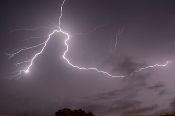 lightning in the night