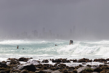 waves on the beach