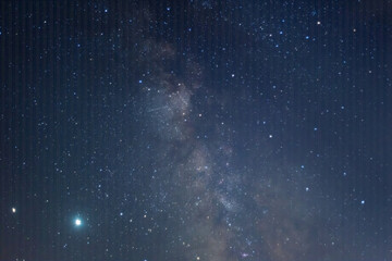 Obraz na płótnie Canvas night starry sky with milky way, beautiful outdoor natural background