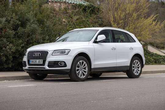 SABADELL, SPAIN-MARCH 12, 2021: Audi Q5 TDI quattro, first generation (Typ 8R; 2008&ndash;2017)