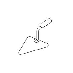 Trowel building line icon vector illustration