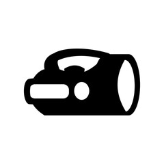Big Flashlight simple icon illustration