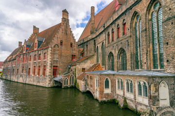 Obraz premium The Beautiful Medieval Town of Bruge in Belgium
