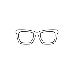 Glasses line icon vector. Stylish Eyeglasses