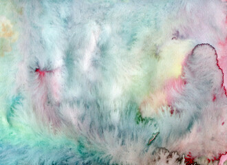 Decorative abstract background. Watercolor drawing. Handmade.