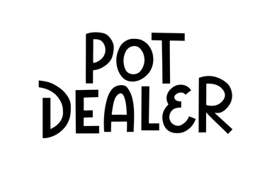 Isolated hand drawn pottery lettering in vector.