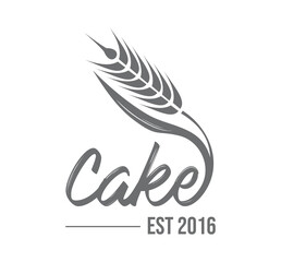 Wheat Cake Logo Sign