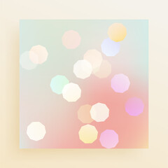 Abstract  bokeh glowing lights with gradient background.