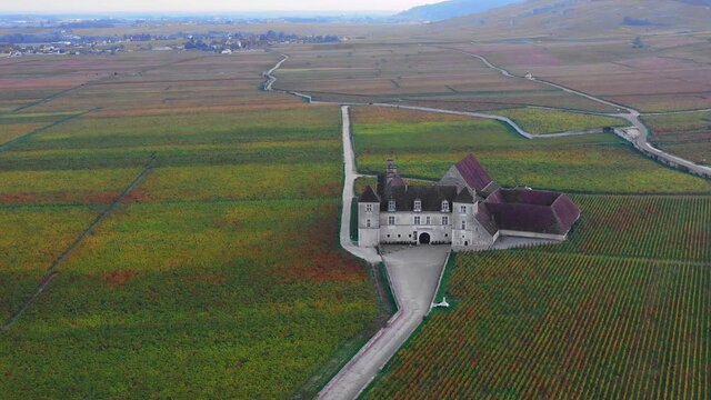 Chateau du Clos de Vougeot en Bourgogne