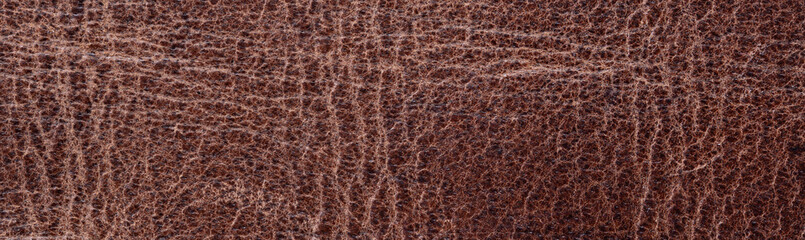 texture of old vintage brown leather background