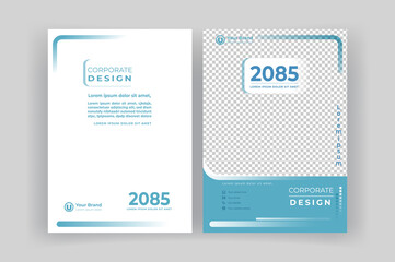 Corporate book cover design template. Brochure  template.