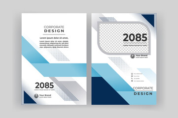 Corporate book cover design template. Brochure  template.