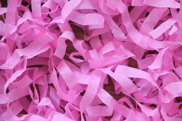 Fototapeta premium Background of pink pieces of paper