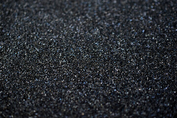 Black porous foam surface in the lining