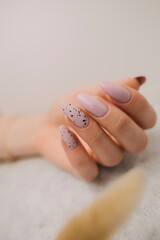 Naklejka premium manicure in beauty saln 