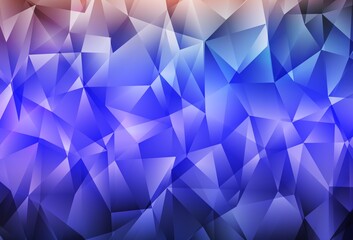 Light Purple vector polygonal background.