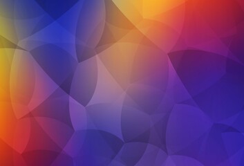Obraz premium Dark Blue, Red vector backdrop with lines, triangles.