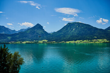 landscape of the famous Wolfgangsee