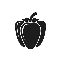 Bell pepper icon. Vector. Flat design.	