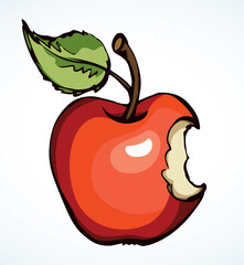 Stub from Apple. Vector drawing