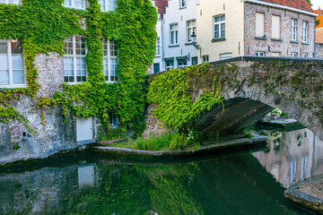 Fototapeta na wymiar The Beautiful Medieval Town of Bruge in Belgium