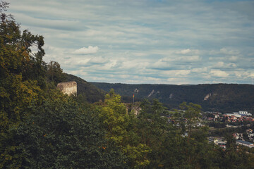 Fototapeta na wymiar summer view of the city of riedenburg in bavaria