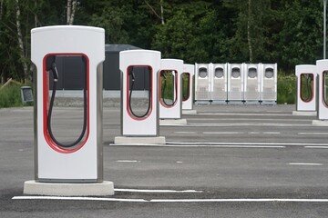large electric filling station for electric vehicles