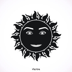 Greek sun god logotype