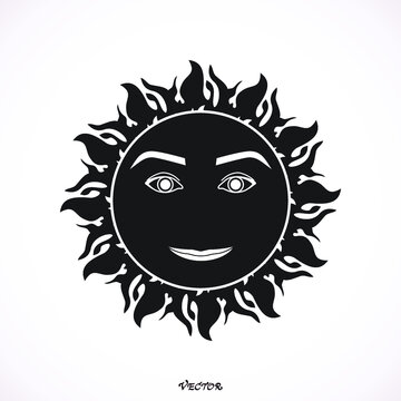 Greek sun god logotype