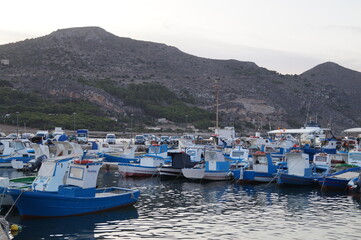boats in the harbor of island
