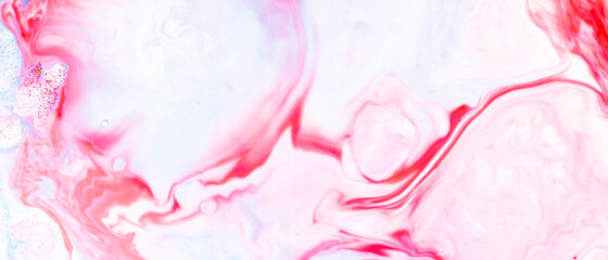 Fluid art. Abstract colorful background, wallpaper. Liquid marbling background. Colorful backdrop