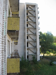 Abandoned residential buildings in village of Orbita near the Chyhyryn Nuclear Power Plant. Abandoned and destroyed. © Deniz