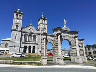 Fototapeta na wymiar The Anglican Cathedral of Saint John the Baptist in St.John's, Newfoundland.