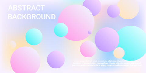 Background picture with balls for banner design.