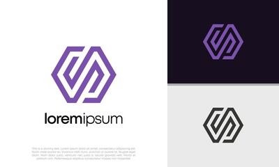 Initials N DP logo design. Initial Letter Logo.	