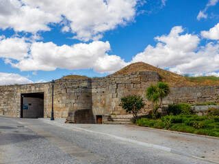 Fragment of the fortified medieval walls of  Almeida, Portugal