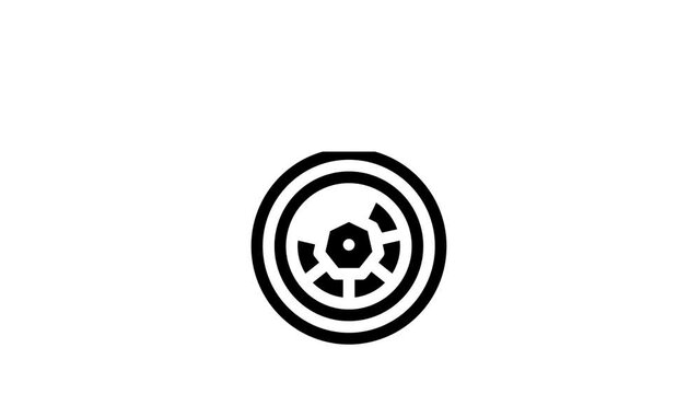 amulet accessory glyph icon animation