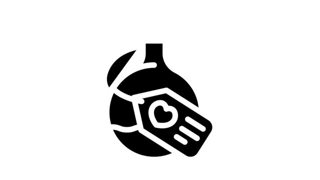 potion magical liquid glyph icon animation