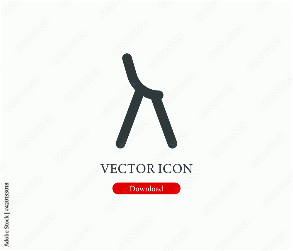 Poster vector icon. editable stroke. linear style sign for use on web design and mobile apps, logo. symbol 