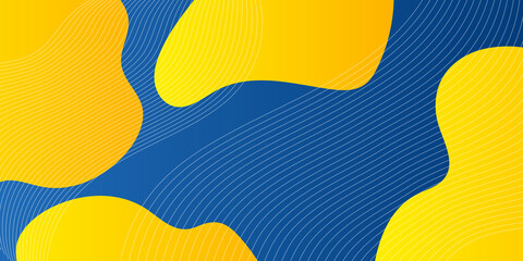 Abstract pop art line and dots color pattern background. Vector liquid splash overlay geometric design with trendy Memphis style