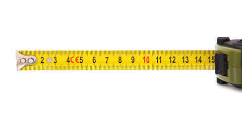 Measure tape isolated on white
