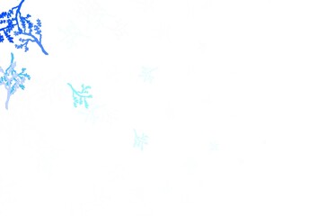Light BLUE vector abstract backdrop with sakura.