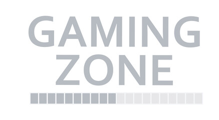 Gaming zone sign. vector illustration
