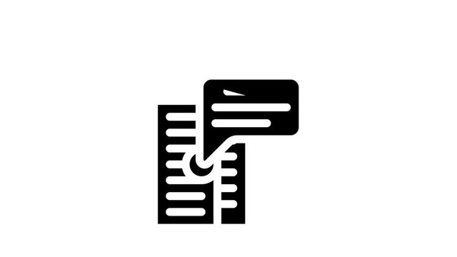 office call center ib skyscraper glyph icon animation