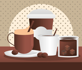 coffee different cups